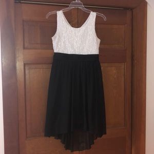 Formal black and white girl’s dress